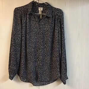 Morris & Co. Navy Blouse size 8